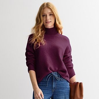 Women's Sonoma Goods For Life® Plush Mockneck Sweater