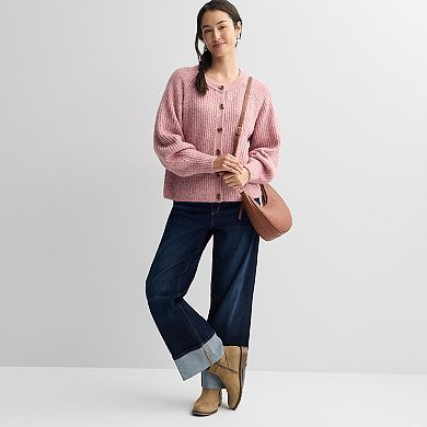 Petite Sonoma Goods For Life® Cozy Heritage Cardigan Sweater