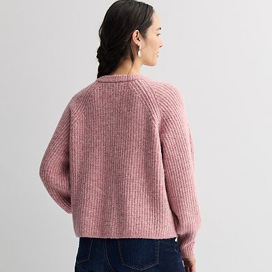 Petite Sonoma Goods For Life® Cozy Heritage Cardigan Sweater