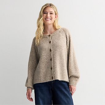 Petite Sonoma Goods For Life® Cozy Heritage Cardigan Sweater