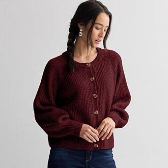 Petite Sonoma Goods For Life® Cozy Heritage Cardigan Sweater