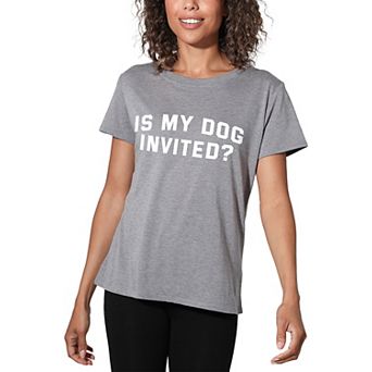 Juniors' Suburban Riot Is My Dog Invited Loose Graphic Tee