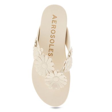 Aerosoles 3D Floral Overlay Women's Sandals