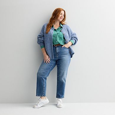 Plus Size Sonoma Goods For Life® Cozy Heritage Cardigan