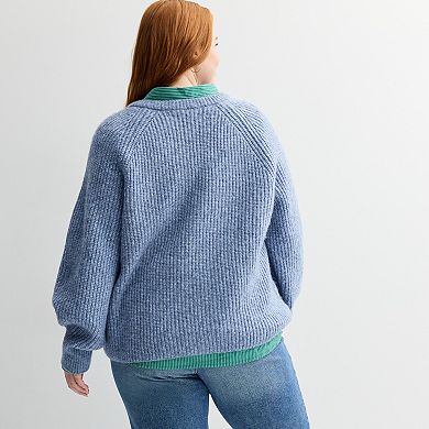 Plus Size Sonoma Goods For Life® Cozy Heritage Cardigan