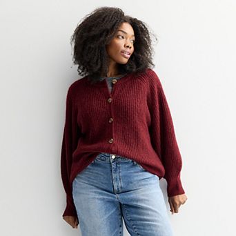 Plus Size Sonoma Goods For Life® Cozy Heritage Cardigan