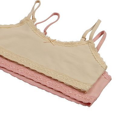 Girls 6-16 Hanes® 2-pk. Cotton Crop Bras