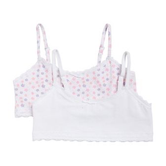 Girls 6-16 Hanes® 2 pk Cotton Crop Bras