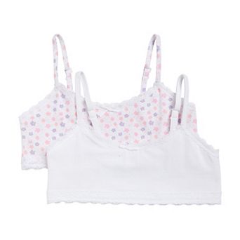 Girls 6-16 Hanes® 2 pk Cotton Crop Bras