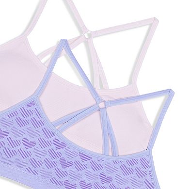 Girls 4-16 Hanes 2-Pack Seamless Strappy Back Bras