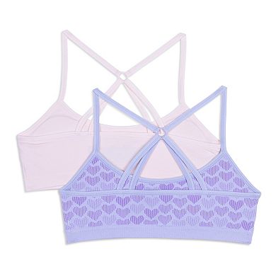 Girls 4-16 Hanes 2-Pack Seamless Strappy Back Bras