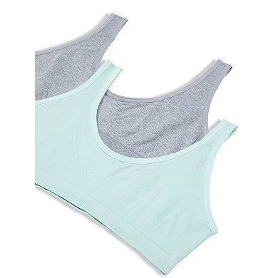 Girls 6-16 Hanes® 2-Pack Seamless Cozy Pullover Bras