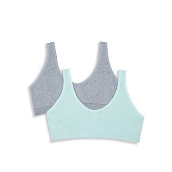 Girls 6-16 Hanes® 2-Pack Seamless Cozy Pullover Bras