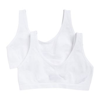 Girls 6-16 Hanes® 2-Pack Seamless Cozy Pullover Bras