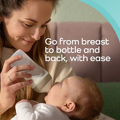 NUK 8-oz. Perfect Match Medium Flow 2-in-1 Natural Anti-Colic Bottle 3-pk.
