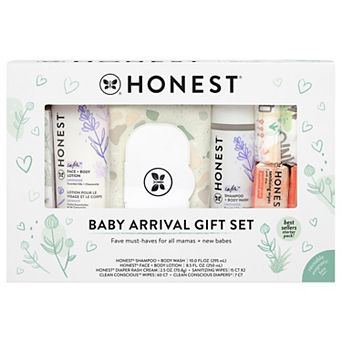 The Honest Company Baby Arrival Gift Set with Shampoo, Body Wash & Lotion