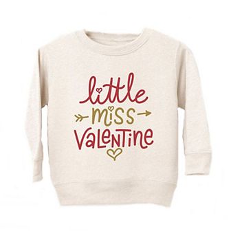 Little Miss Valentine Toddler Graphic Sweatshirt
