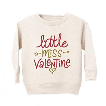 Little Miss Valentine Toddler Graphic Sweatshirt