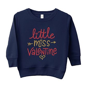 Little Miss Valentine Toddler Graphic Sweatshirt