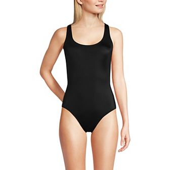 Women's Lands' End DD-Cup Tugless X-Back One Piece Swimsuit