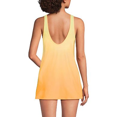 Petite Lands' End Scoop Neck Mini Swim Dress Swimsuit