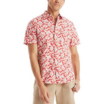 Men's Nautica Flower Short-Sleeve Shirt
