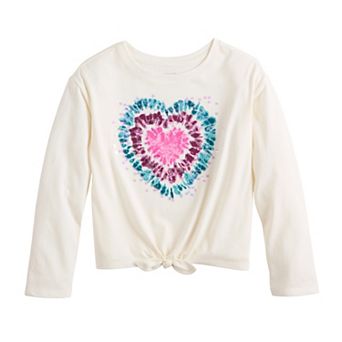 Girls 4-12 Jumping Beans® Long Sleeve Tie Front Tee