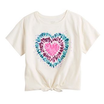 Girls 4-12 Jumping Beans® Short Sleeve Tie Front Tee
