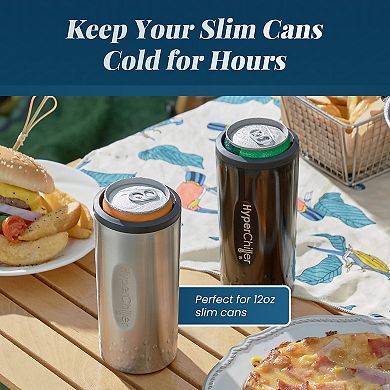 HyperChiller Slim Can Stainless Steel Chilled Beverage Holder