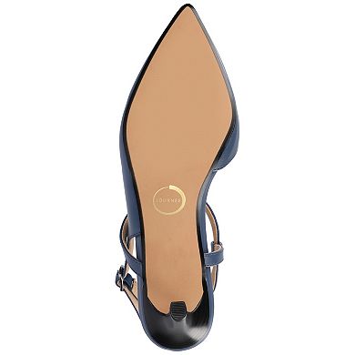 Journee Scipio Women's Crossover Ankle Strap Pointed Toe Pumps