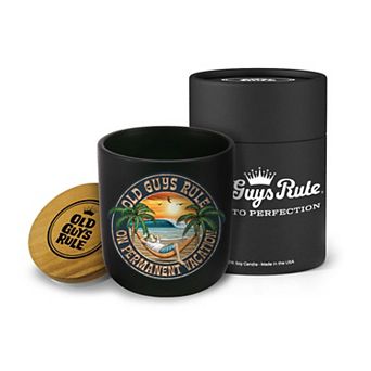 Old Guys Rule Hammock Vacation - 14-oz Candle Jar - Knock On Wood