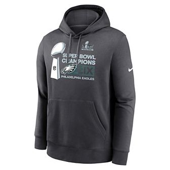 Men's Nike Philadelphia Eagles Super Bowl LIX Champions Locker Room Trophy Collection Fleece Hoodie