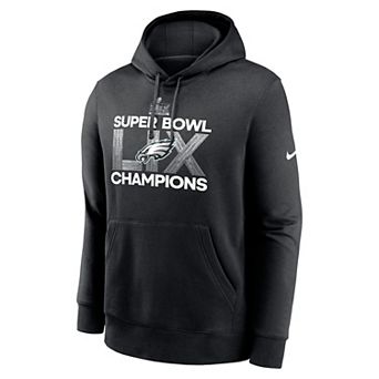 Men's Nike Philadelphia Eagles Super Bowl LIX Champions Supplemental Hoodie