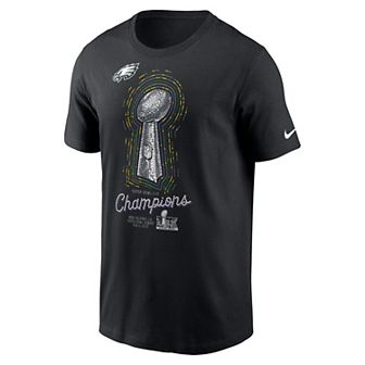 Men's Nike Philadelphia Eagles Super Bowl LIX Champions Lombardi Trophy Tee
