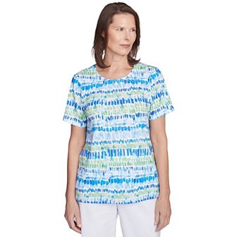 Petite Alfred Dunner Tie Dye Chicklet Tee