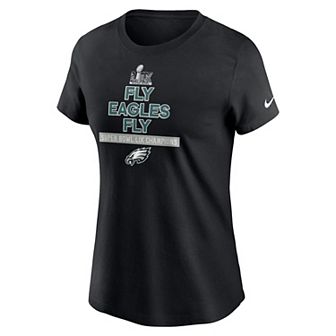 Women's Nike Philadelphia Eagles Super Bowl LIX Champions Fly Eagles Fly Tee