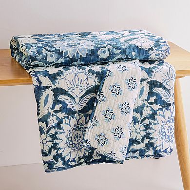 Levtex Home Laure Indigo Quilted Throw