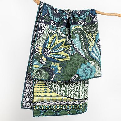 Levtex Home Jules Blue Quilted Throw