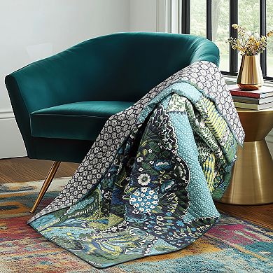 Levtex Home Jules Blue Quilted Throw
