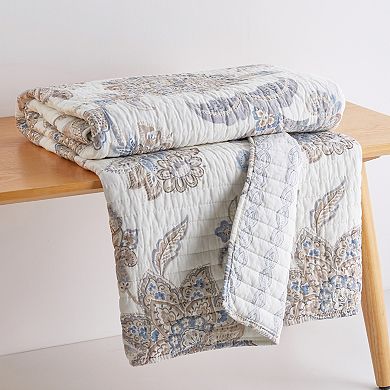 Levtex Home Selesta Blue Quilted Throw