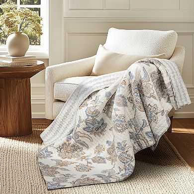 Levtex Home Selesta Blue Quilted Throw
