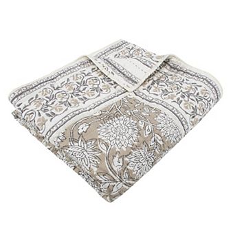 Levtex Home Adare Taupe Quilted Throw