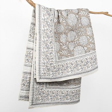 Levtex Home Adare Taupe Quilted Throw