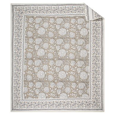 Levtex Home Adare Taupe Quilted Throw