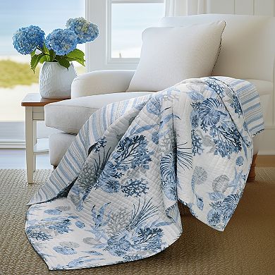 Levtex Home Coral Landing Quilted Throw
