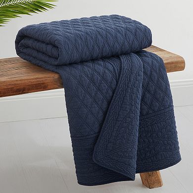 Levtex Home Ballou Navy Quilted Throw