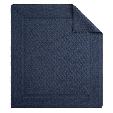 Levtex Home Ballou Navy Quilted Throw