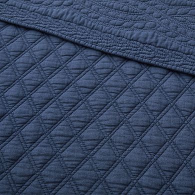 Levtex Home Ballou Navy Quilted Throw