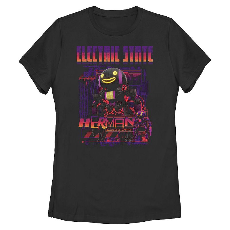 Juniors' The Electric State Glitch Herman Graphic Tee, Girl's,