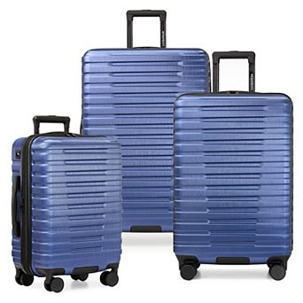 US Traveler Boren 3 pc Hardside Rugged Spinner Luggage Set